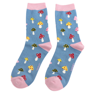 Miss Sparrow Socken Bamboo Mushroom Mix denim