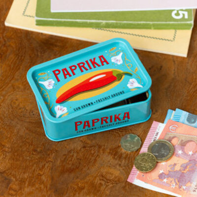 Rex London Mini Storage Tin with Lid Paprika