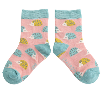 Miss Sparrow Kids-Socken Bamboo Geo Hedgehogs dusky pink 2-3Y