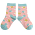 Miss Sparrow Kids Socks Bamboo Geo Hedgehogs dusky pink 4-6Y