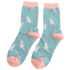 Miss Sparrow Socken Bamboo Tabby Cats duck egg