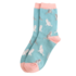 Miss Sparrow Socks Bamboo Tabby Cats duck egg