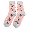 Miss Sparrow Socken Bamboo Cool Puffins dusky pink