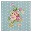 Clayre & Eef Paper napkins Roses & Dots duck egg