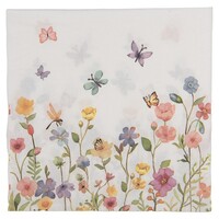 Clayre & Eef Papierservietten Meadow & Butterflies