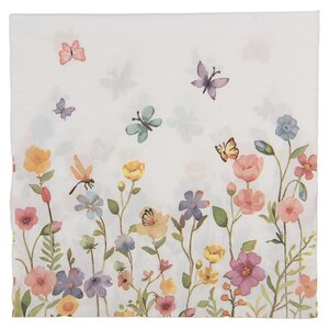 Clayre & Eef Papierservietten Meadow & Butterflies
