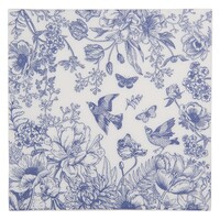 Clayre & Eef Paper napkins Toile blue