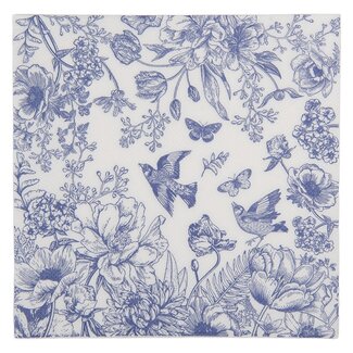 Clayre & Eef Papierservietten Toile blue