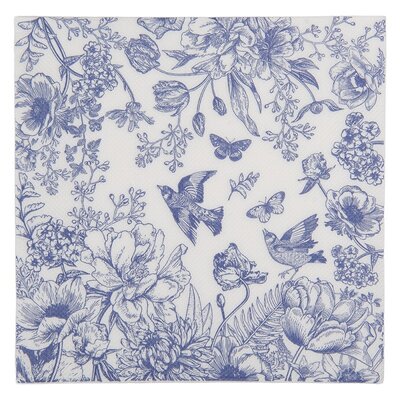 Clayre & Eef Papierservietten Toile blue