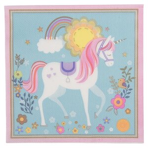 Clayre & Eef Papierservietten Unicorn