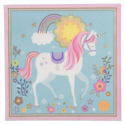 Clayre & Eef Papierservietten Unicorn