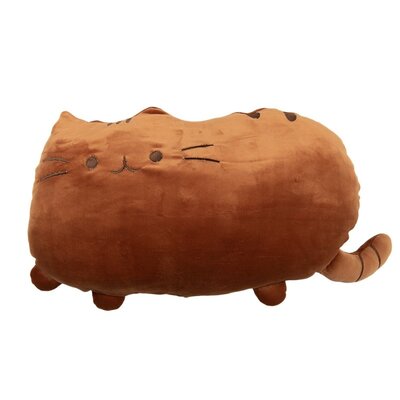 Clayre & Eef Cushion Cat brown