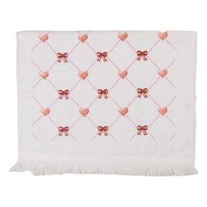 Clayre & Eef Gästetuch Bows & Hearts
