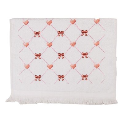 Clayre & Eef Gästetuch Bows & Hearts