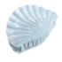 Red Cuckoo Hair Claw Clip Shell blue
