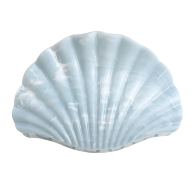 Red Cuckoo Hair Claw Clip Shell blue
