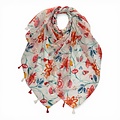 M&K Collection Schal Wild Floral Tassels