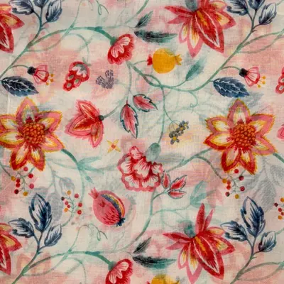 M&K Collection Schal Wild Floral Tassels