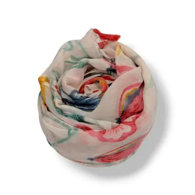 M&K Collection Scarve Wild Floral Tassels