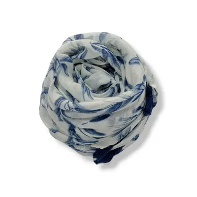 M&K Collection Scarve Willow Leaf Tassels