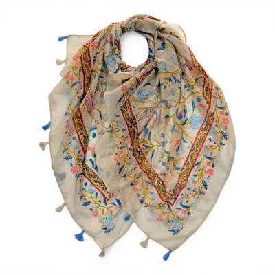M&K Collection Schal Paisley Vine Tassels