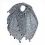 Scarve Indigo Paisley Tassels