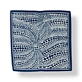 M&K Collection Schal Square Abstract Dot Wave navy