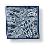 M&K Collection Schal Square Abstract Dot Wave navy
