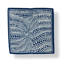 M&K Collection Schal Square Abstract Dot Wave navy