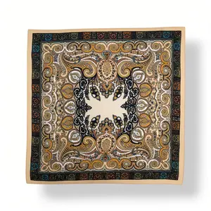 M&K Collection Scarve Square Classic Ornate Paisley