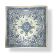 M&K Collection Scarve Square Hertitage Medallion blue