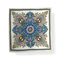 M&K Collection Schal Square Floral Medallion