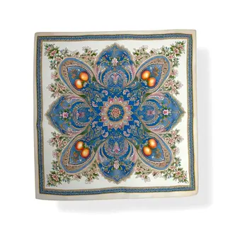 M&K Collection Schal Square Floral Medallion