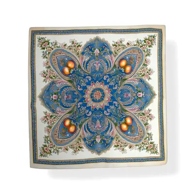 M&K Collection Schal Square Floral Medallion