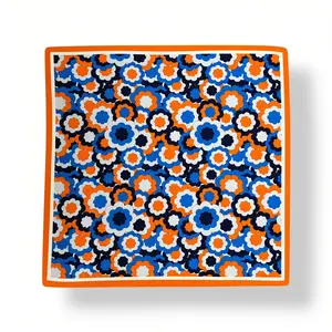 M&K Collection Schal Square Pop Floral orange