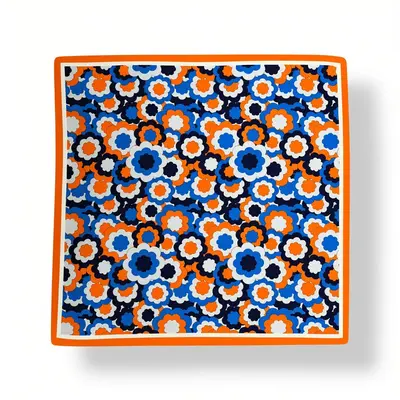 M&K Collection Schal Square Pop Floral orange