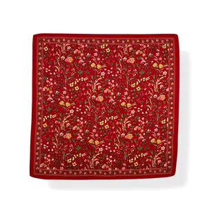 M&K Collection Scarve Square Meadow Floral red