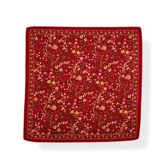 M&K Collection Scarve Square Meadow Floral red