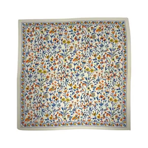 M&K Collection Schal Square Meadow Floral cream