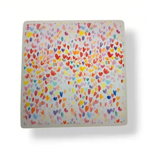 M&K Collection Schal Square Multi Heart pink