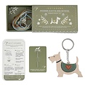 CGB Giftware Keyring Wooden Embroidery Scottie Dog