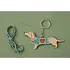 CGB Giftware Keyring Wooden Embroidery Sausage Dog