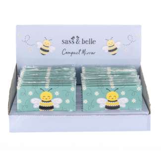 Sass & Belle Taschenspiegel in Display Bee