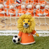 Sjaal met Verhaal Felt Decoration Leeuw met Voetbal