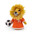 Sjaal met Verhaal Felt Decoration Leeuw met Voetbal