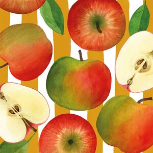 Paperproducts Design Papierservietten Apple & Stripes