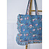 Powell Craft Tote Bag Quilted Ruffles inky blue