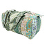 Canvas Duffle Bag Floral green