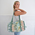 Powell Craft Canvas Duffle Bag Floral green