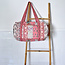 Canvas Duffle Bag Floral red